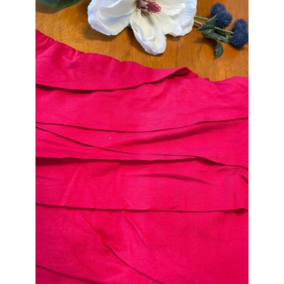 Brand VELVET Ruffle Layered Stretch Knit Skirt Knee-Length Bodycon - Picture 10 of 10